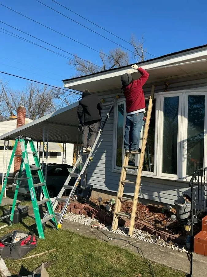 Restoration crew performing exterior repair in Burkburnett